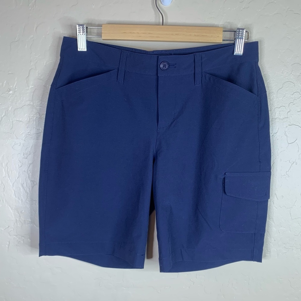 Eddie Bauer Navy Cargo Bermuda Shorts